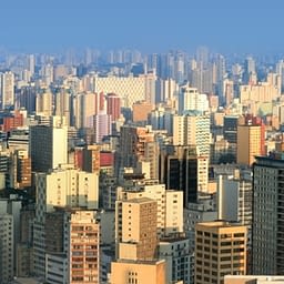 Panoramic view of SaoPaulo urban area